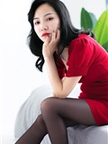 Nice Photo NO.080 small ah knife - red skirt black silk(31)